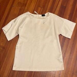 NWT 🌹 Banana Republic Ivory Boxy Top Size XS